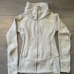 Lululemon Define Zip-Up Heathered Grey Sweater